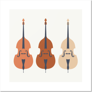 Trio of Terracotta Double Basses Posters and Art